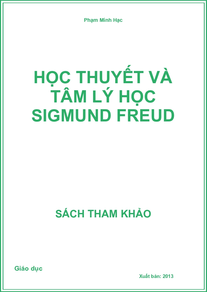 Học thuyết và tâm lý học Sigmund Freud