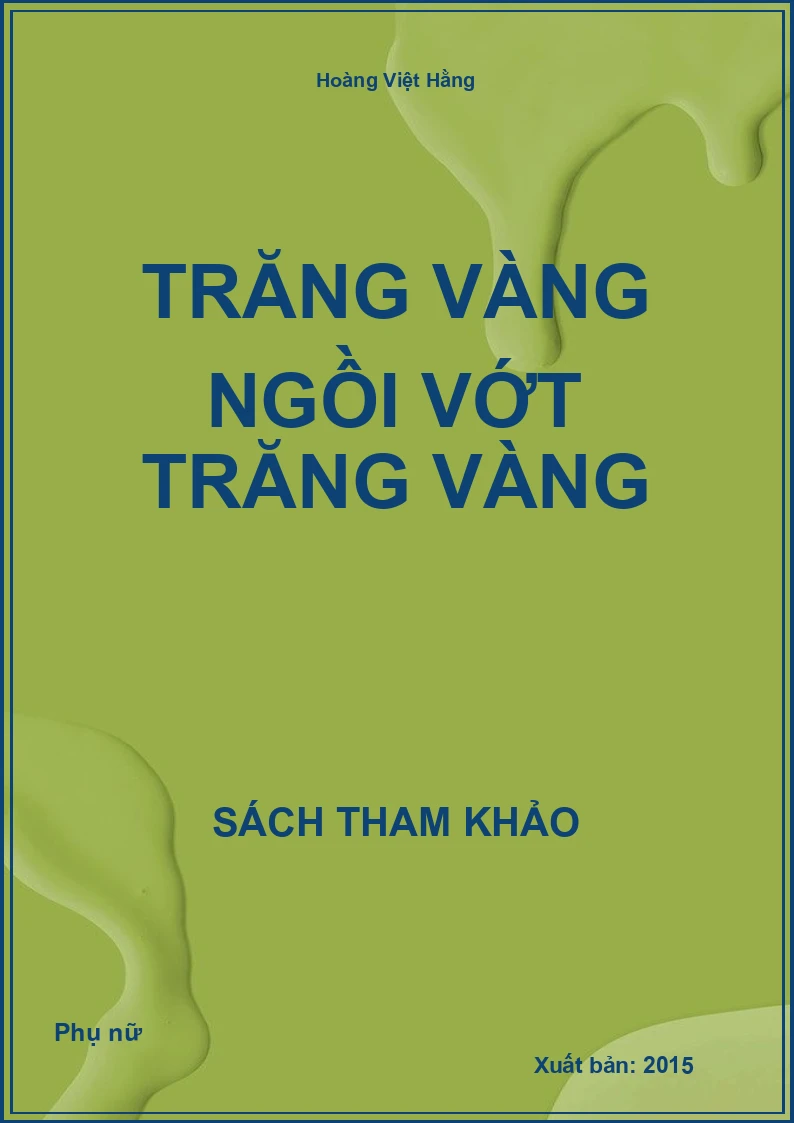 Trăng vàng ngồi vớt trăng vàng