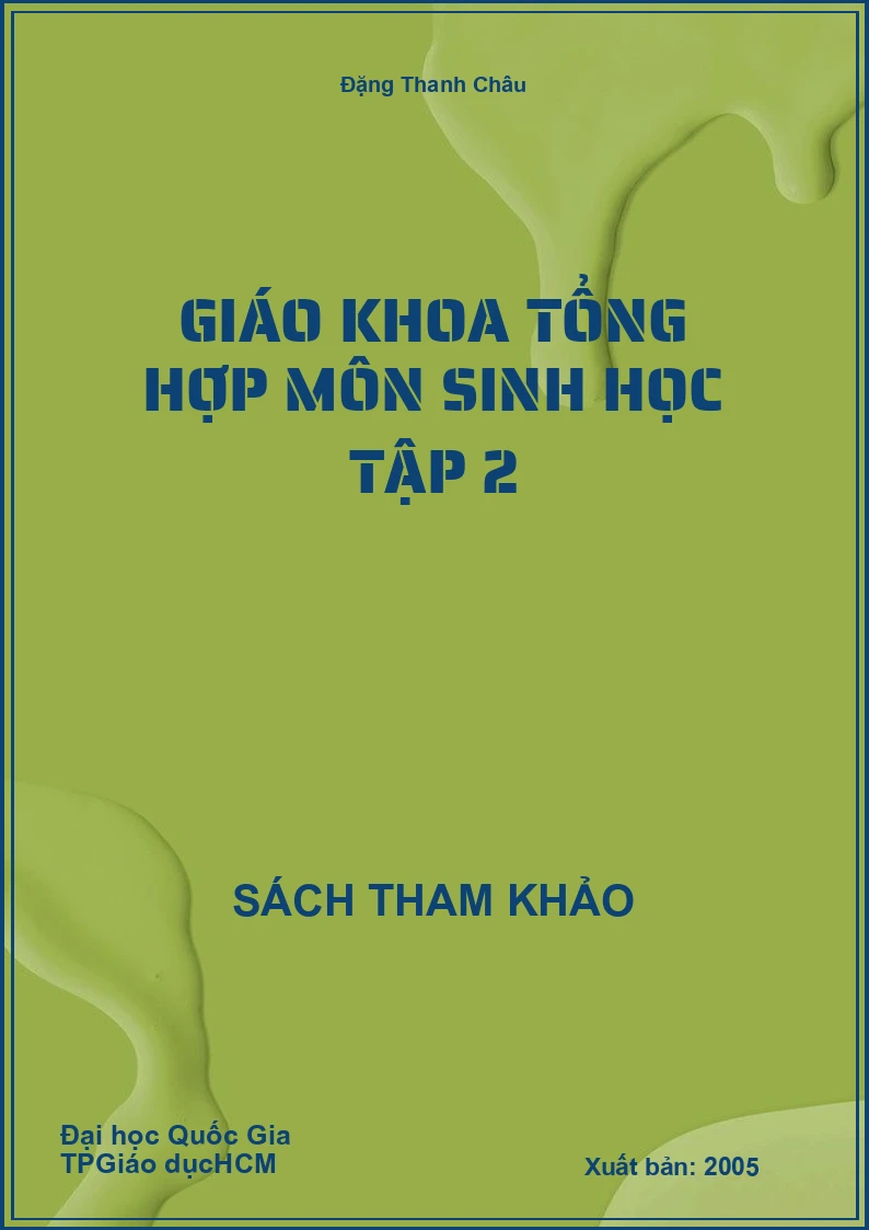 Giáo khoa tổng hợp môn sinh học Tập 2