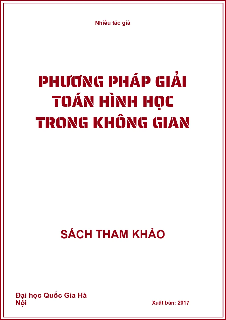 Phương pháp giải toán hình học trong không gian