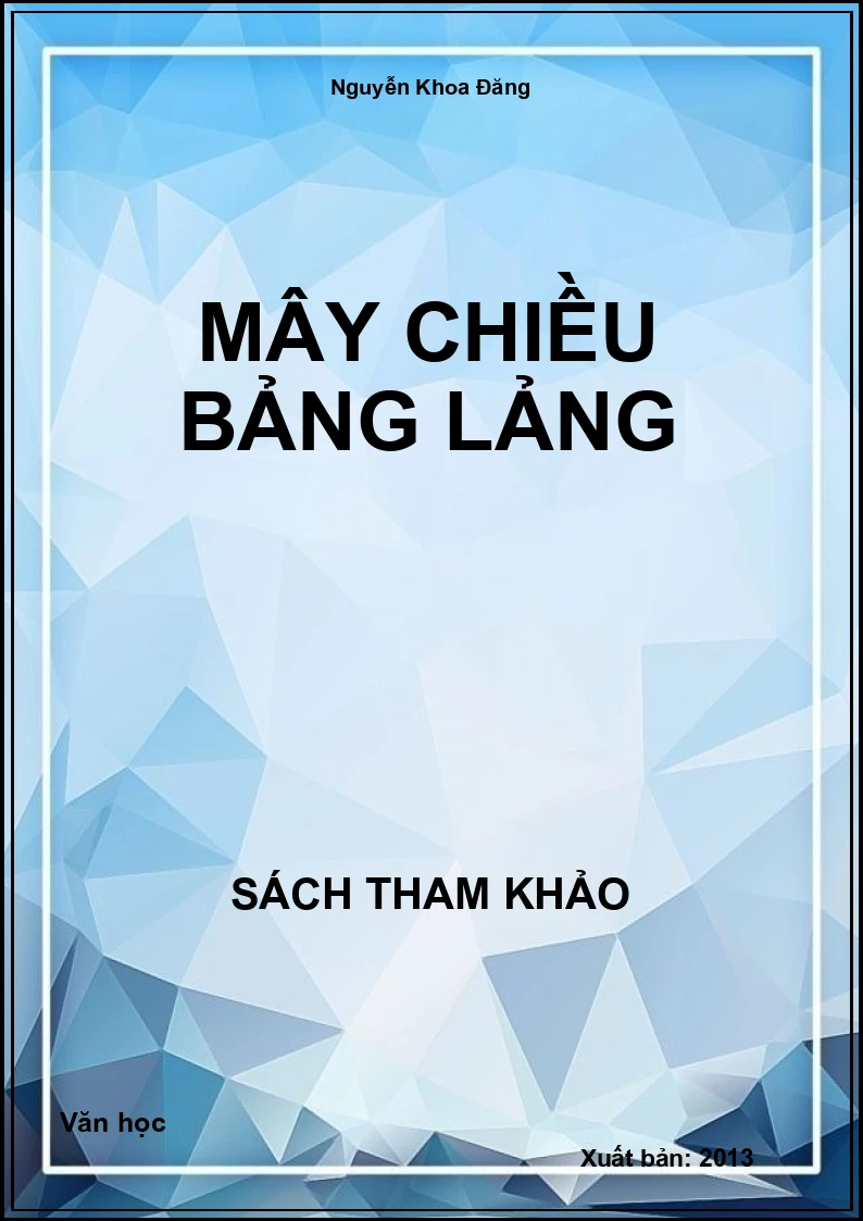 Mây chiều bảng lảng