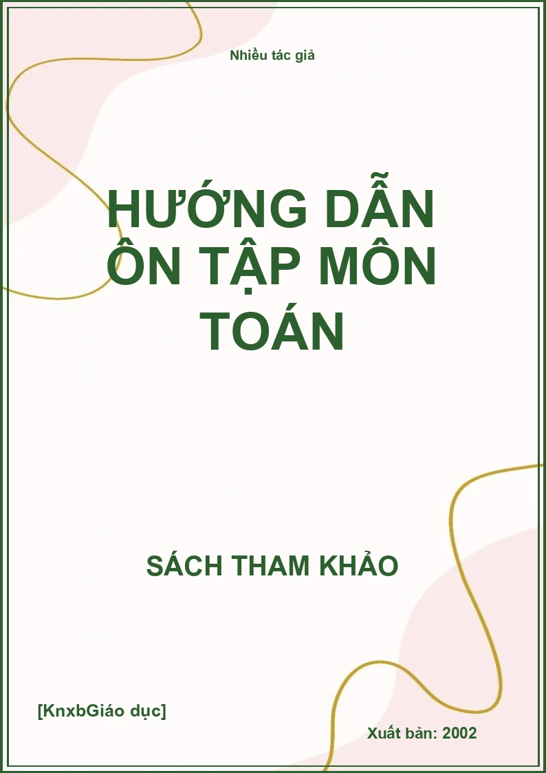 Hướng Dẫn Ôn Tập Môn Toán