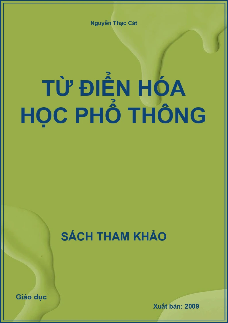 Từ điển hóa học phổ thông