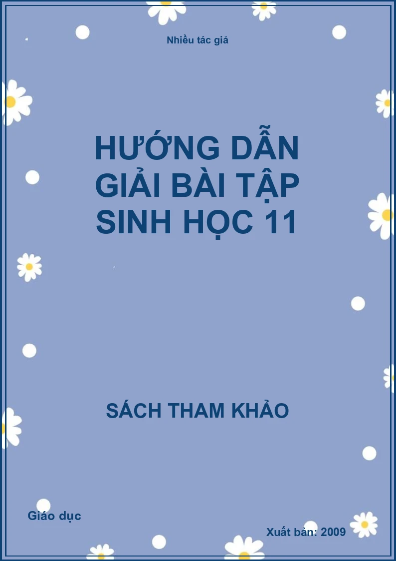 Hướng dẫn giải bài tập sinh học 11