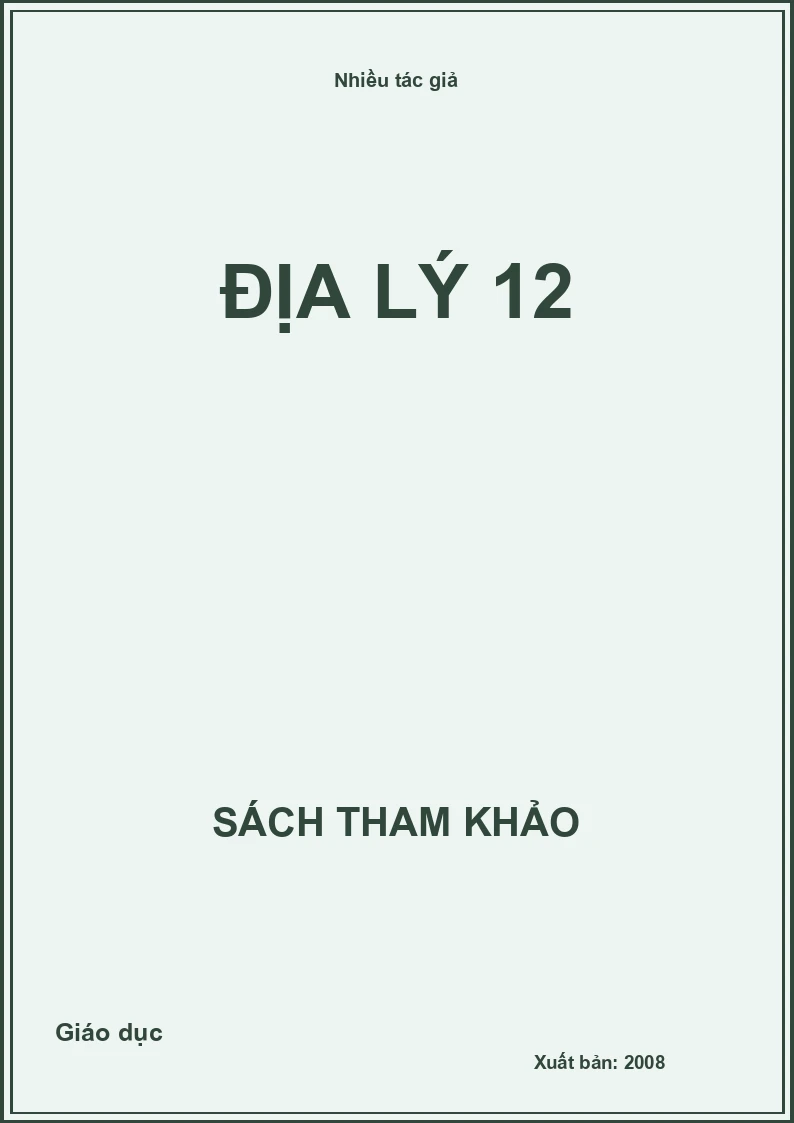 Địa lý 12