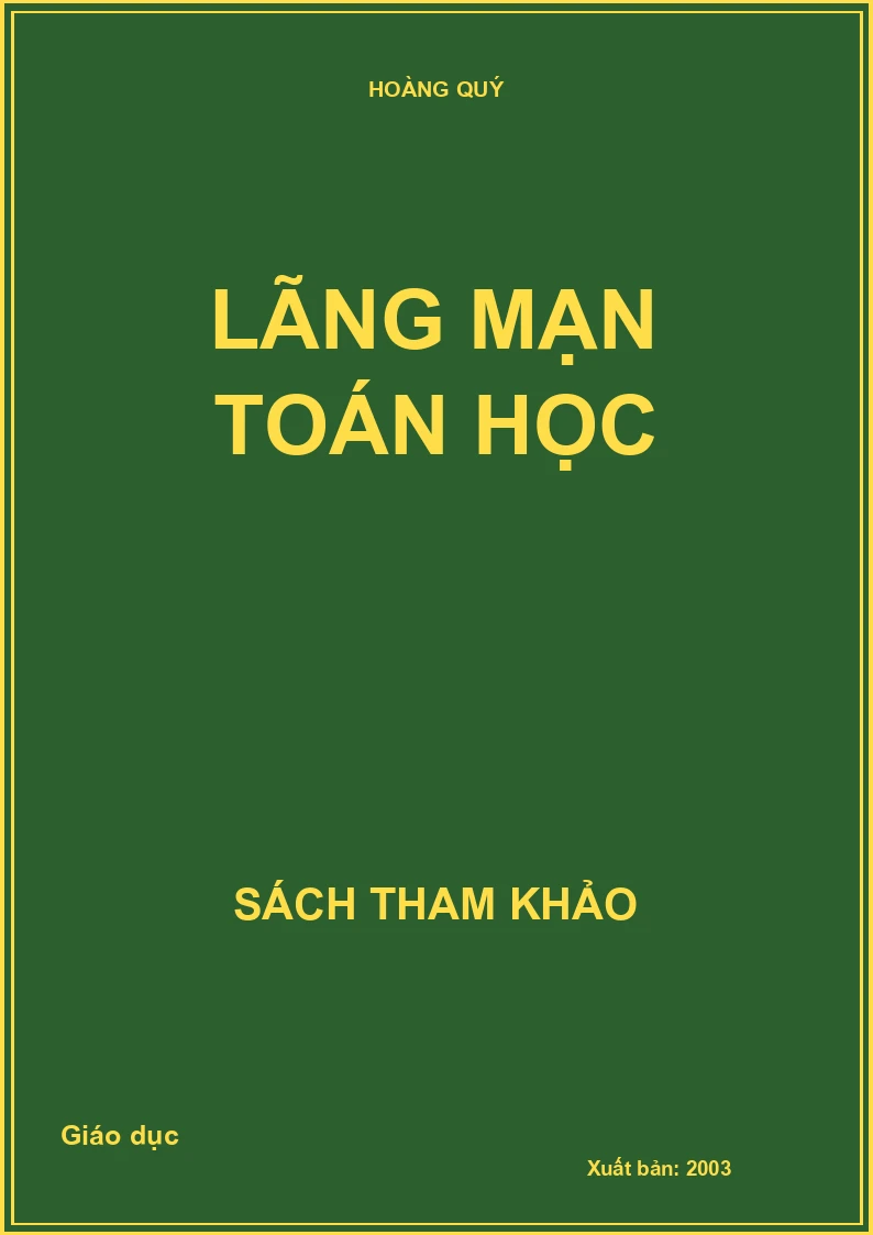 Lãng Mạn Toán Học