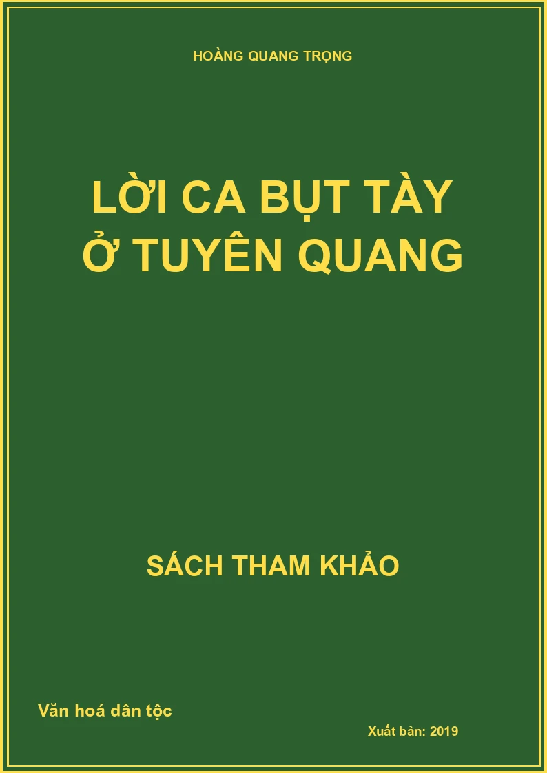 Lời ca Bụt Tày ở Tuyên Quang