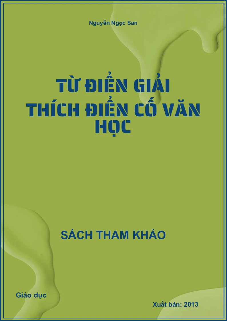 Từ điển giải thích điển cố văn học