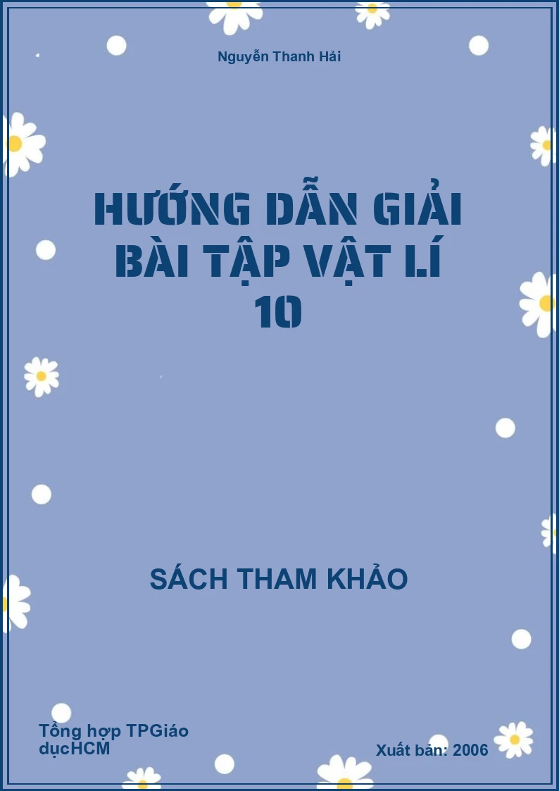 Hướng dẫn giải bài tập Vật lí 10