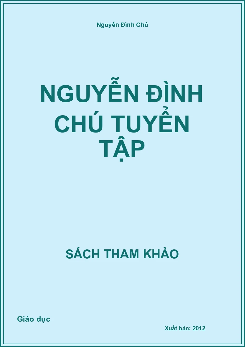 Nguyễn Đình Chú tuyển tập