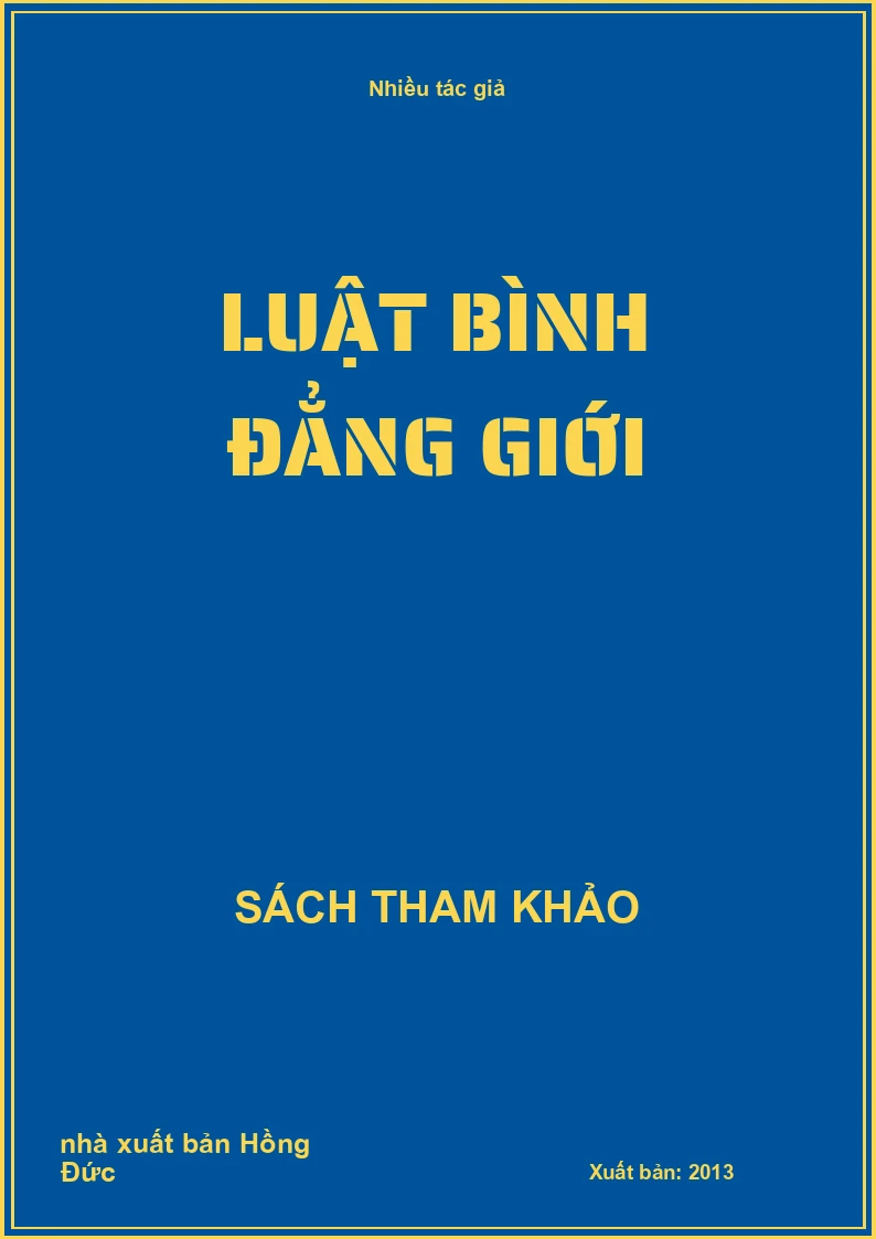 Luật Bình Đẳng Giới