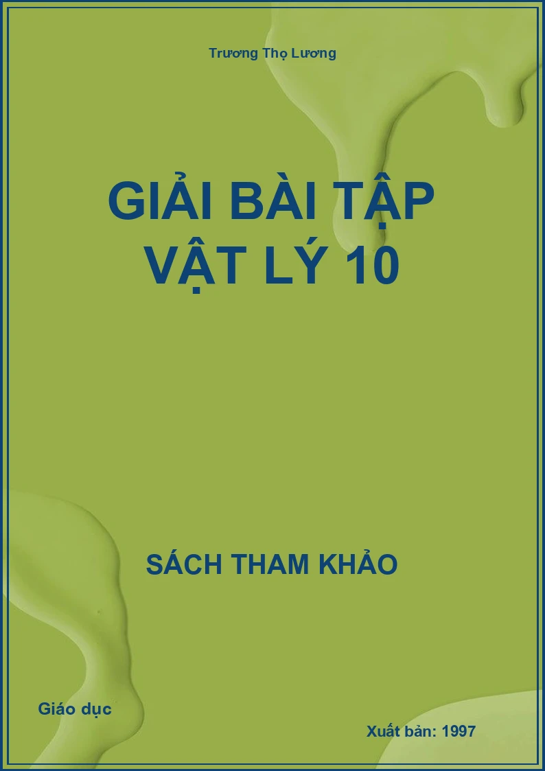 Giải bài tập vật lý 10