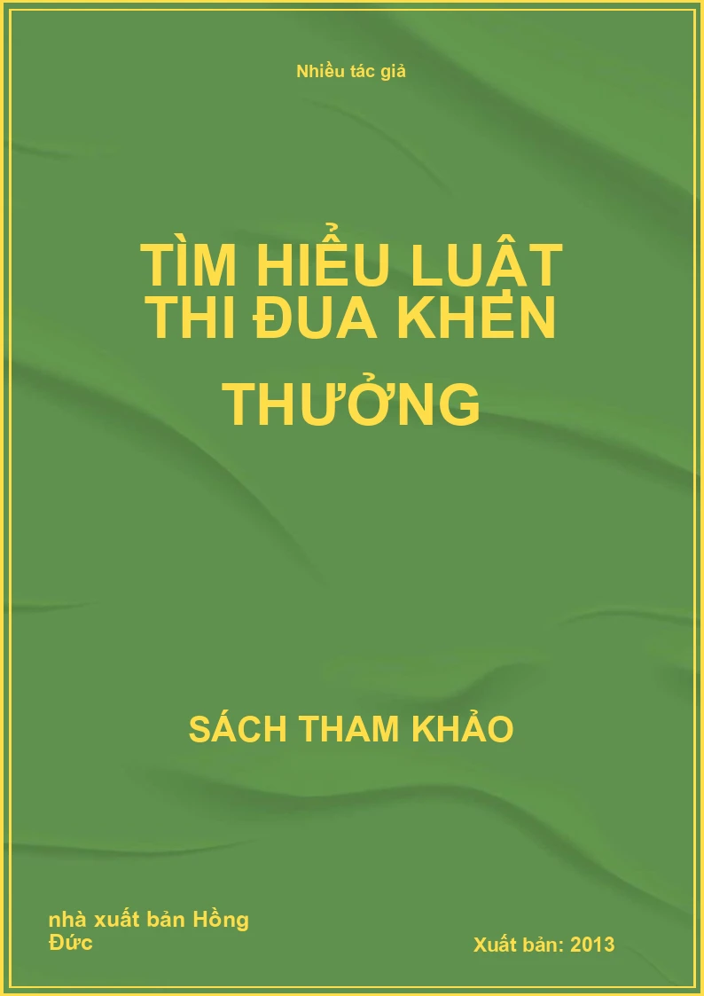 Tìm hiểu Luật Thi đua khen thưởng