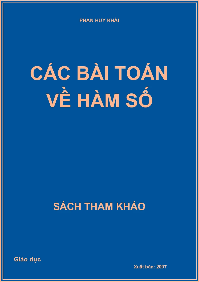 Các Bài Toán Về Hàm Số