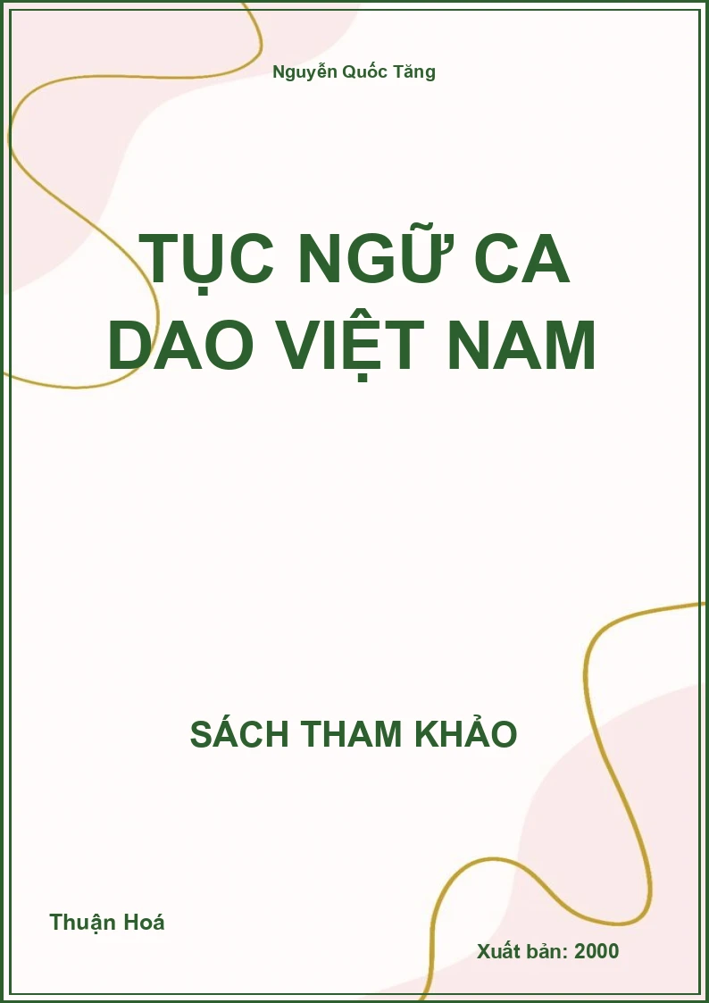 Tục ngữ ca dao Việt Nam