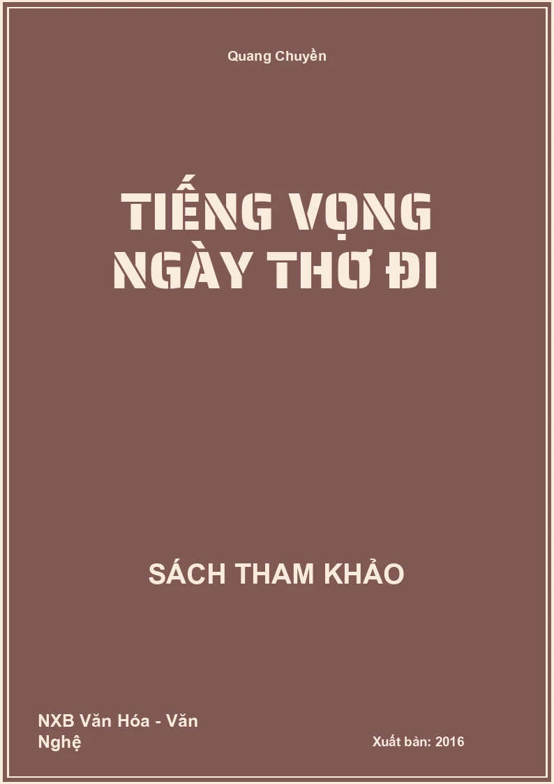 Tiếng vọng ngày thơ đi