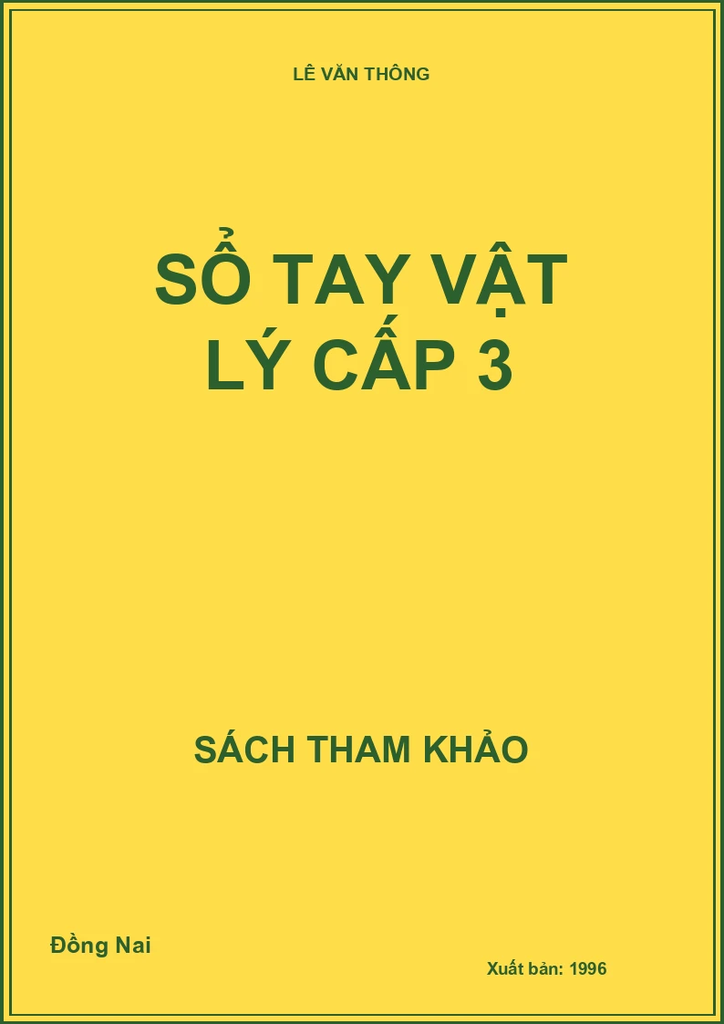 Sổ Tay Vật Lý Cấp 3