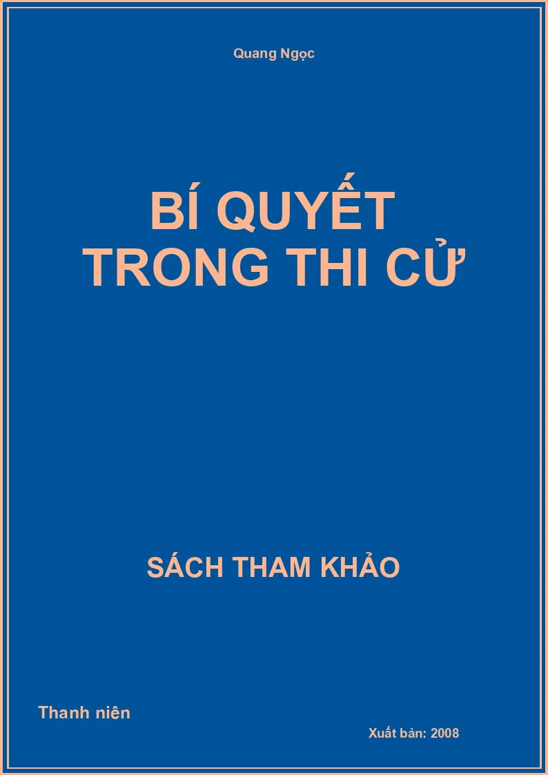 Bí quyết trong thi cử
