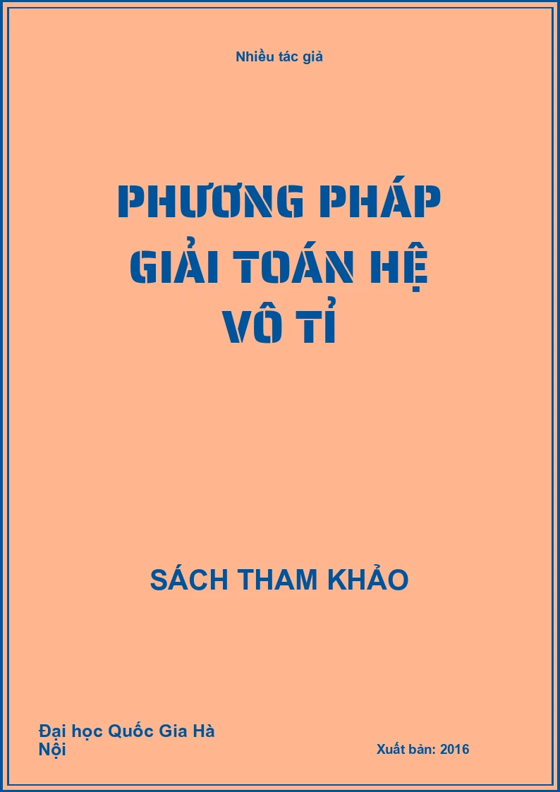 Phương pháp giải toán hệ vô tỉ