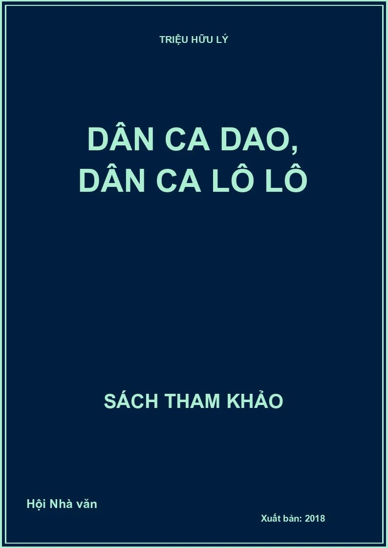 Dân ca Dao, dân ca Lô Lô
