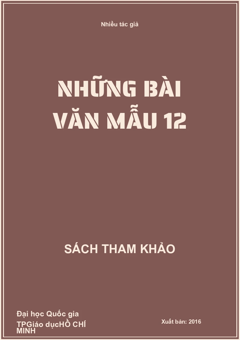 Những bài văn mẫu 12