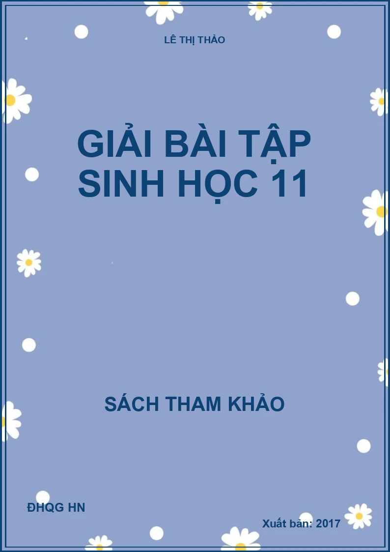 Giải bài tập sinh học 11