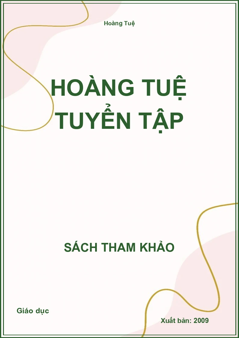 Hoàng Tuệ tuyển tập