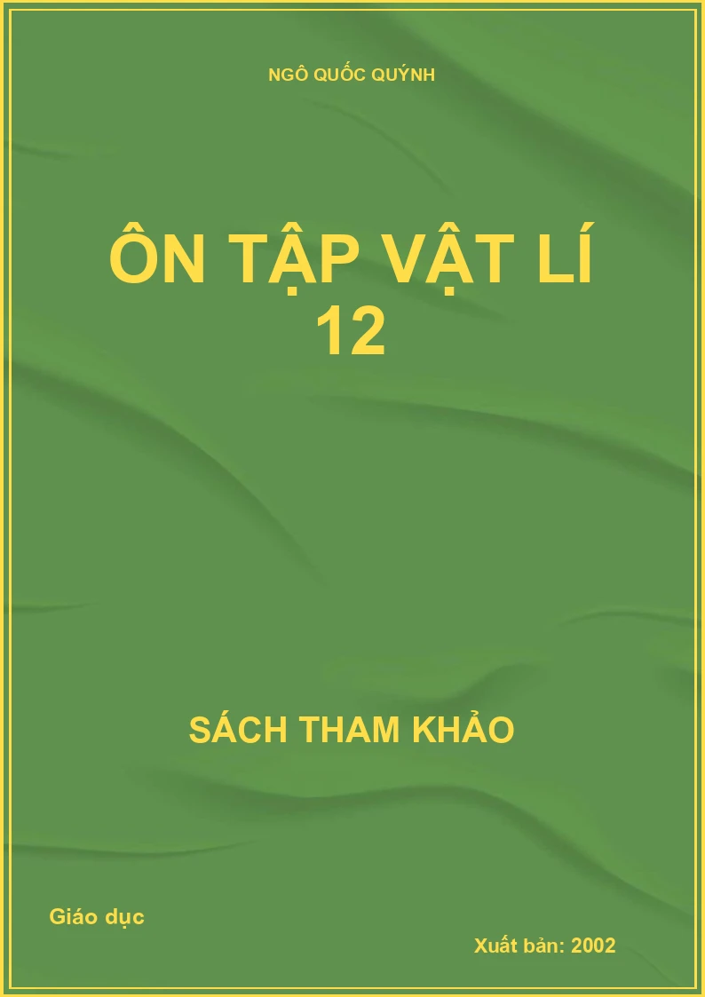 Ôn Tập Vật Lí 12