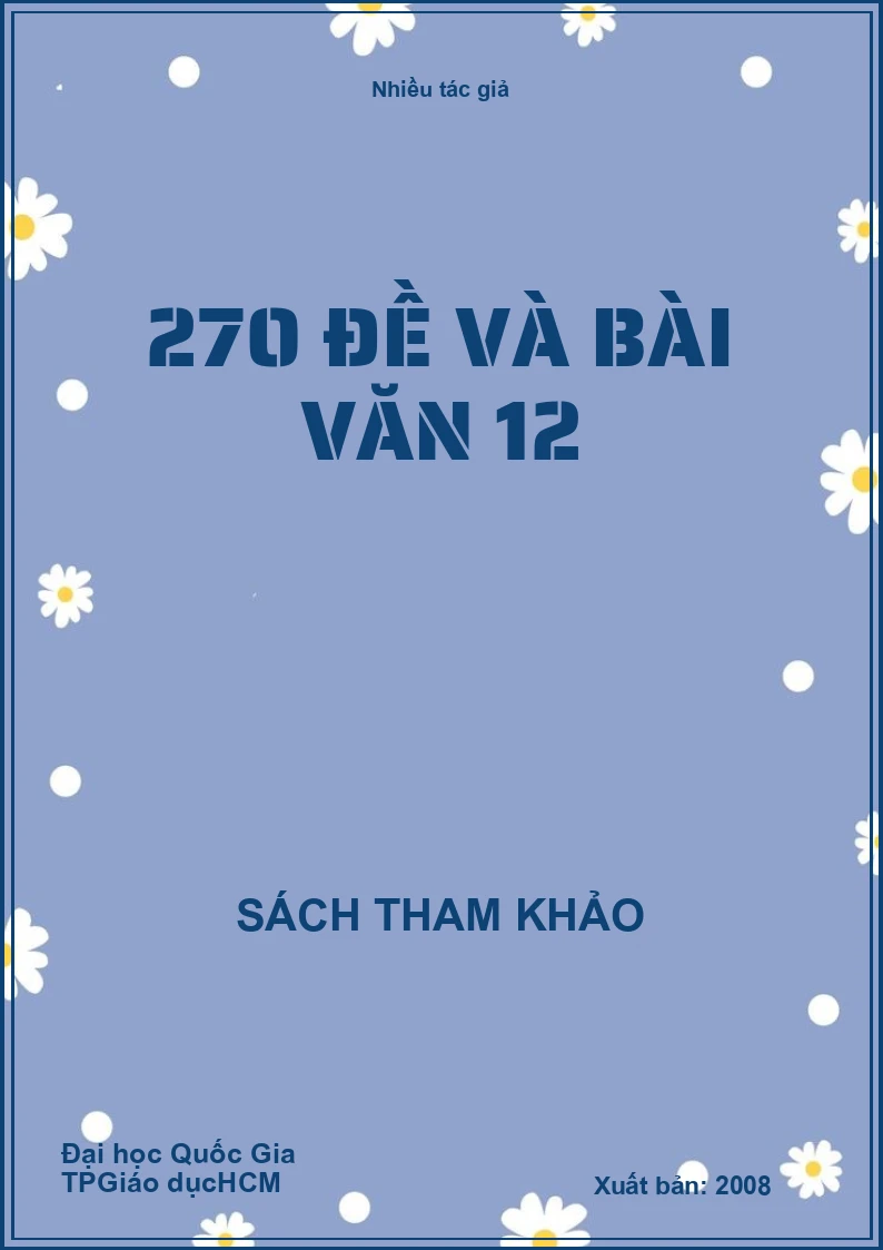 270 đề và bài văn 12