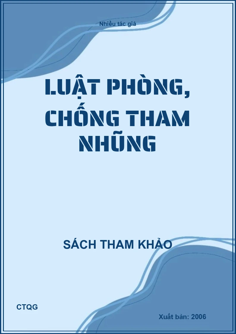 Luật phòng, chống tham nhũng