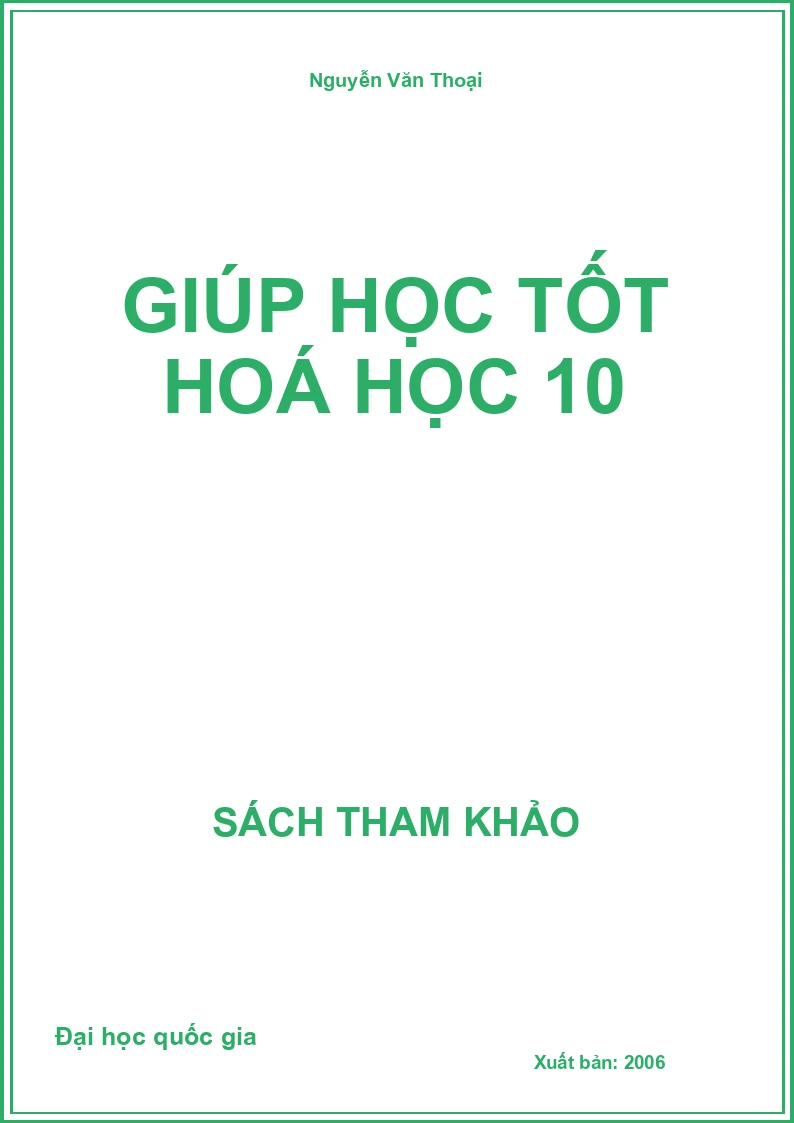 Giúp học tốt hoá học 10