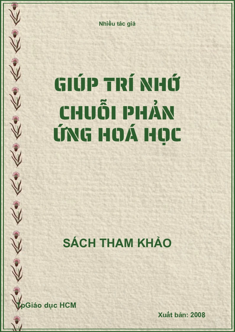 Giúp Trí Nhớ Chuỗi Phản Ứng Hoá Học