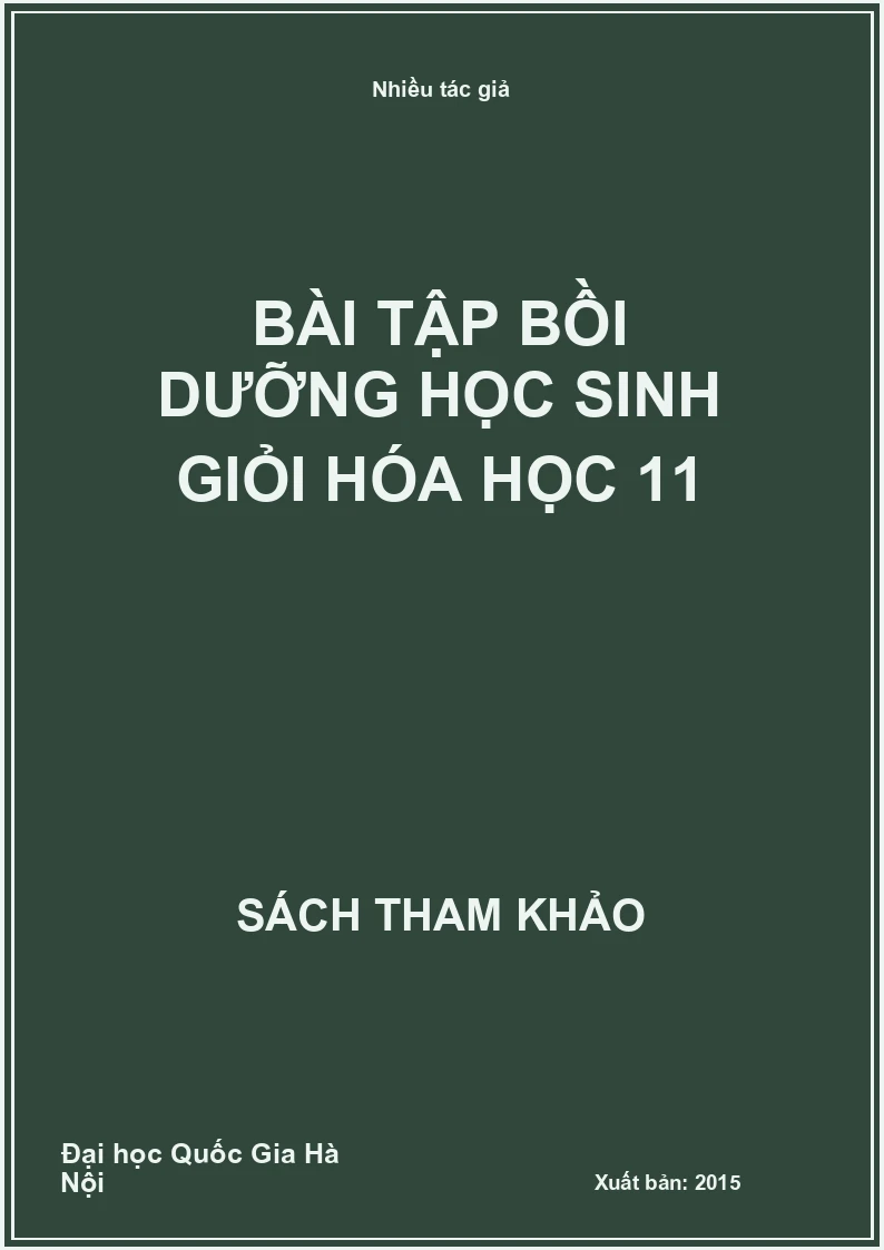 Bài tập bồi dưỡng học sinh giỏi hóa học 11