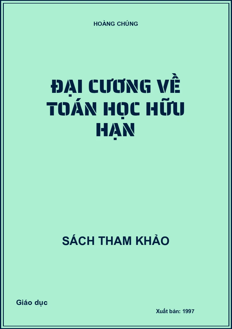 Đại Cương Về Toán Học Hữu Hạn