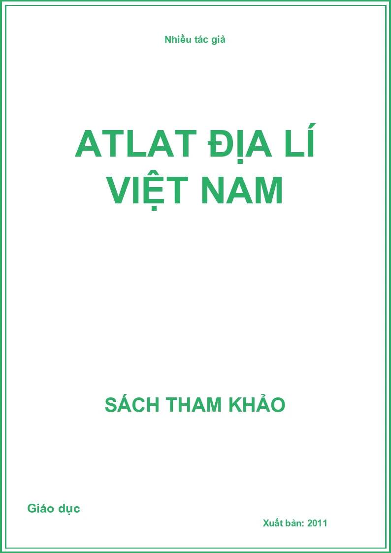 Atlat địa lí Việt Nam