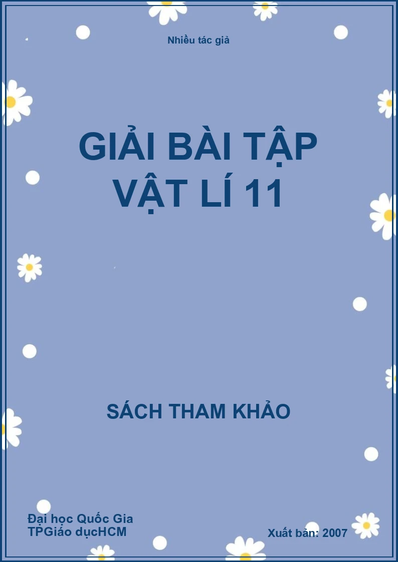 Giải bài tập vật lí 11