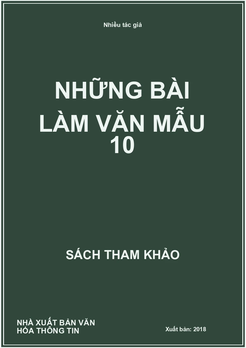 Những bài làm văn mẫu 10