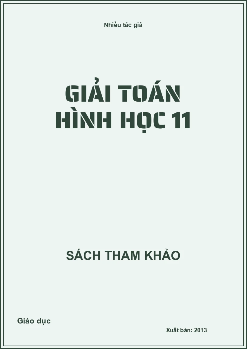 Giải toán hình học 11