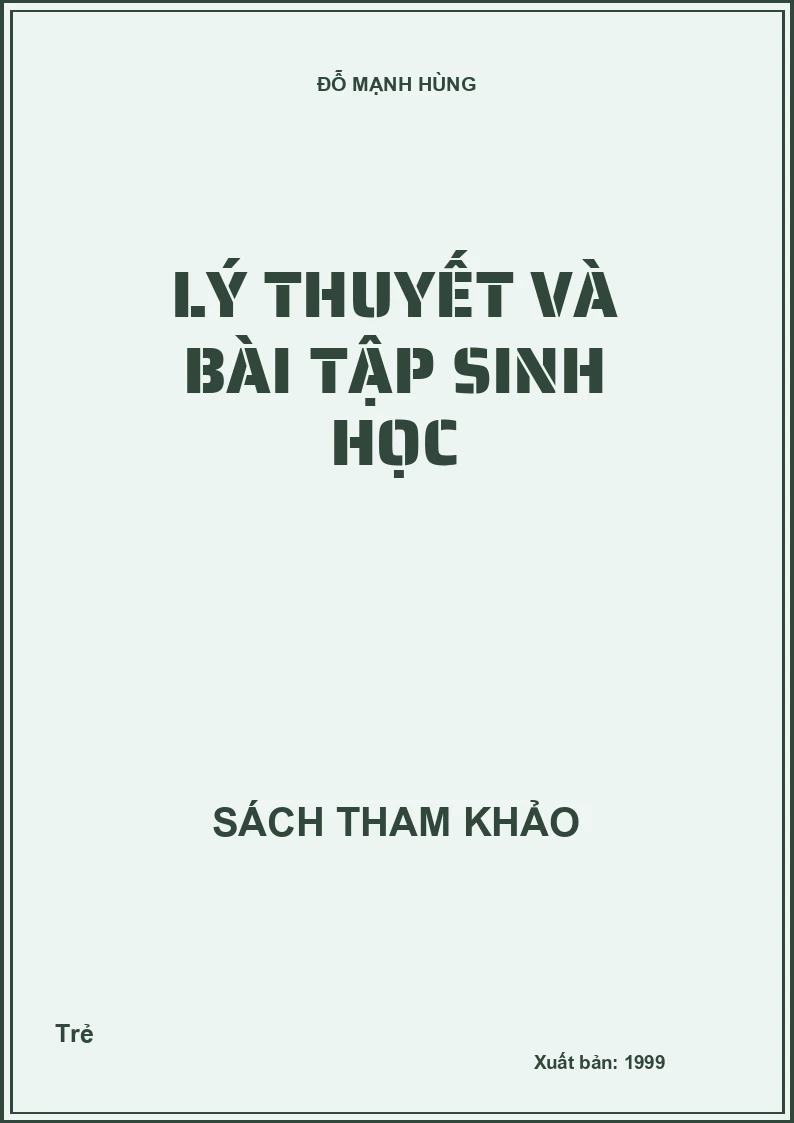 Lý thuyết và bài tập sinh học