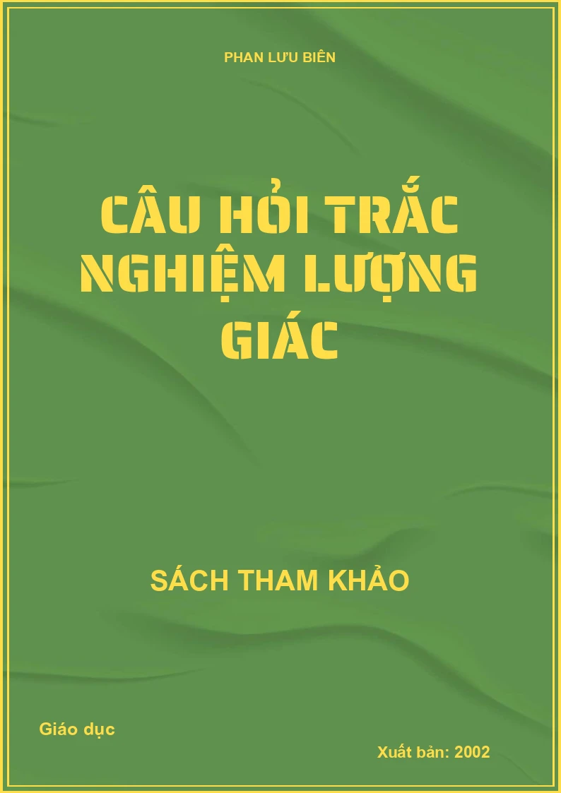 Câu Hỏi Trắc Nghiệm Lượng Giác
