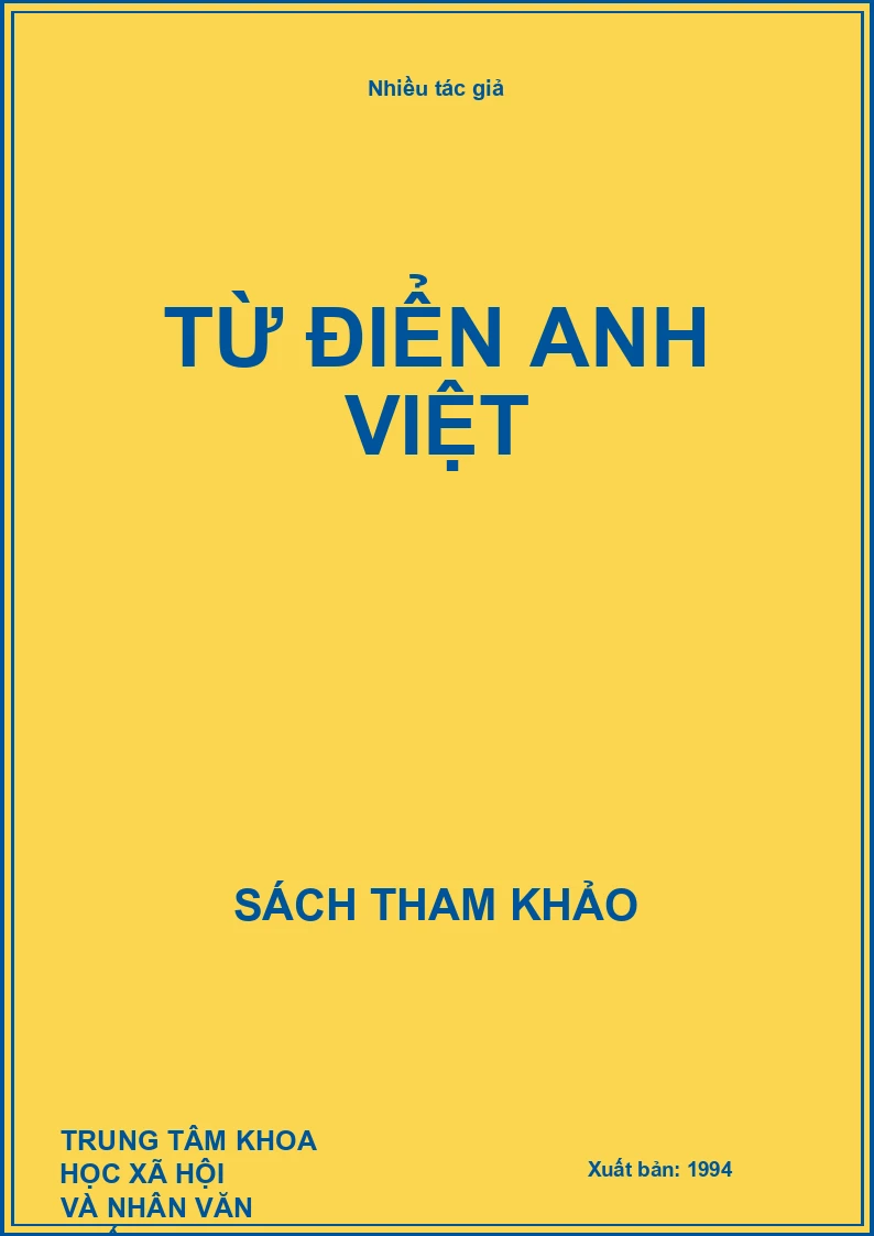 Từ Điển Anh Việt