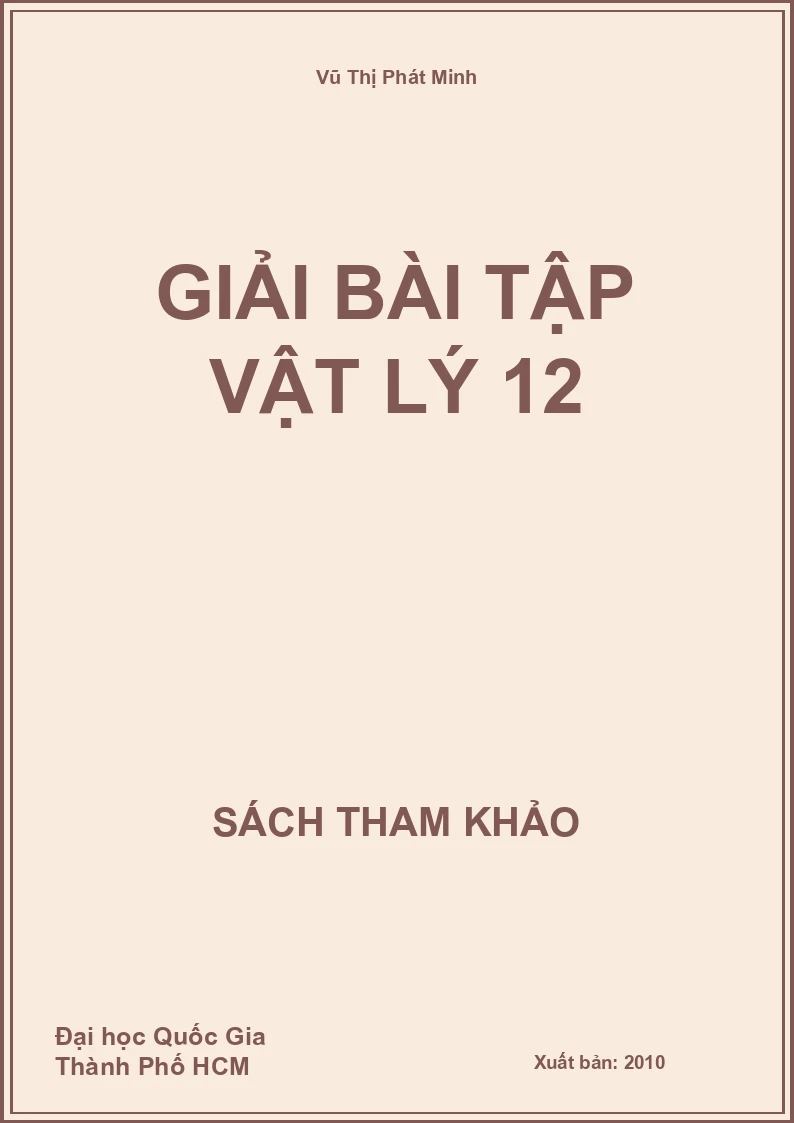 Giải bài tập vật lý 12