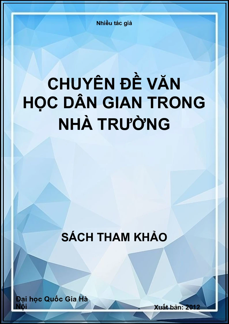 Chuyên đề văn học dân gian trong nhà trường