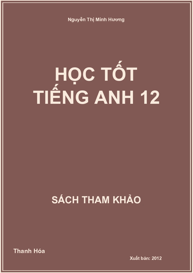 Học tốt tiếng Anh 12
