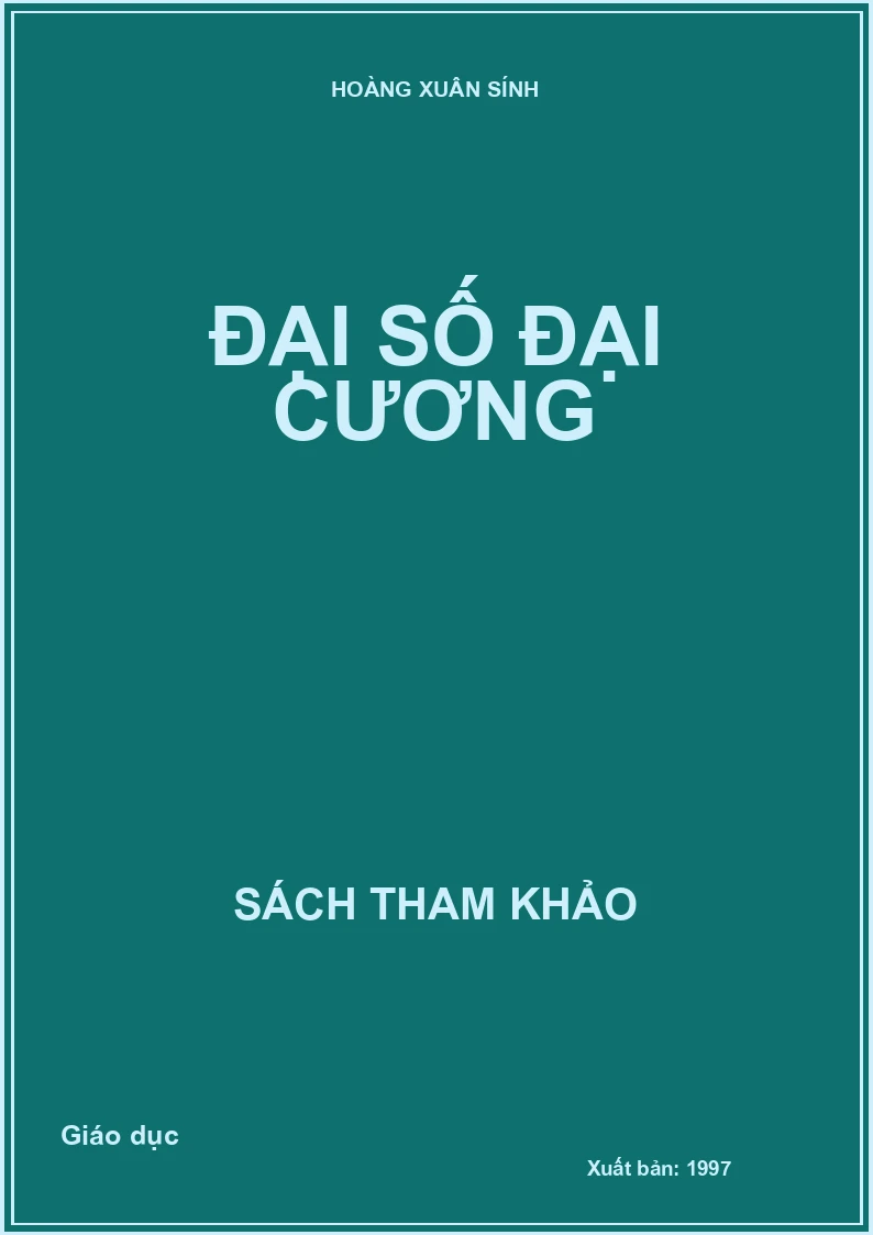 Đại Số Đại Cương