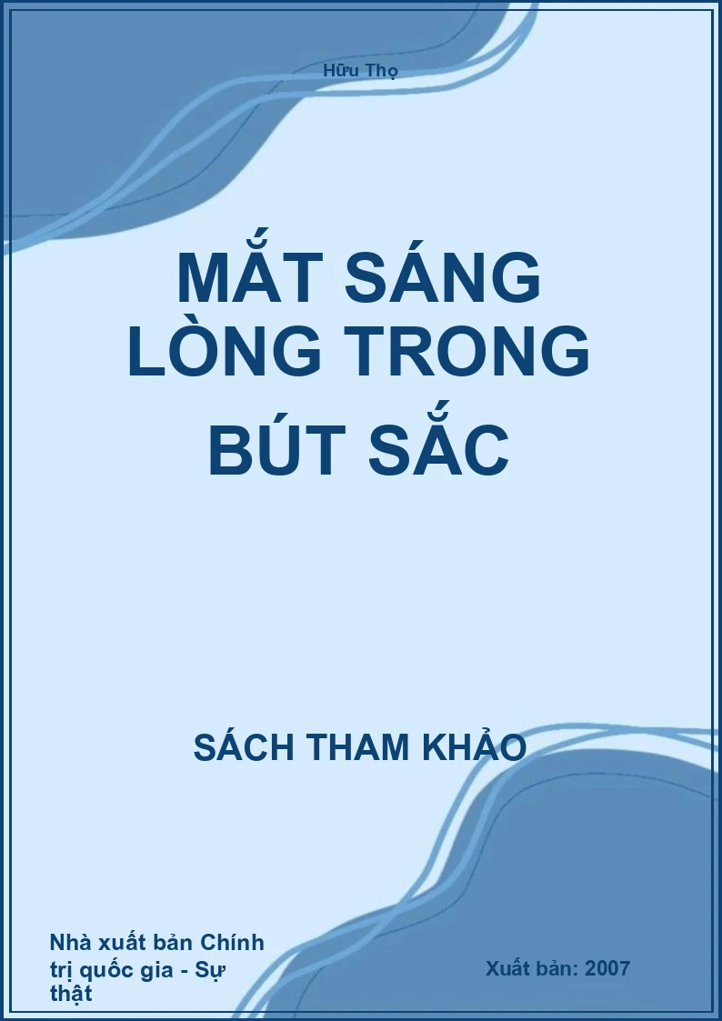 Mắt sáng lòng trong bút sắc