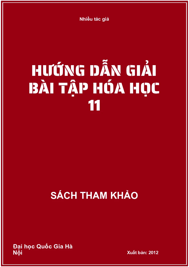 Hướng dẫn giải bài tập hóa học 11