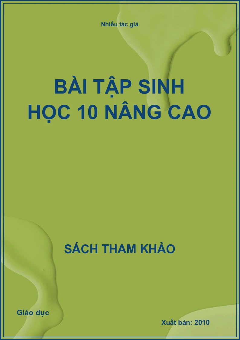 Bài tập sinh học 10 nâng cao