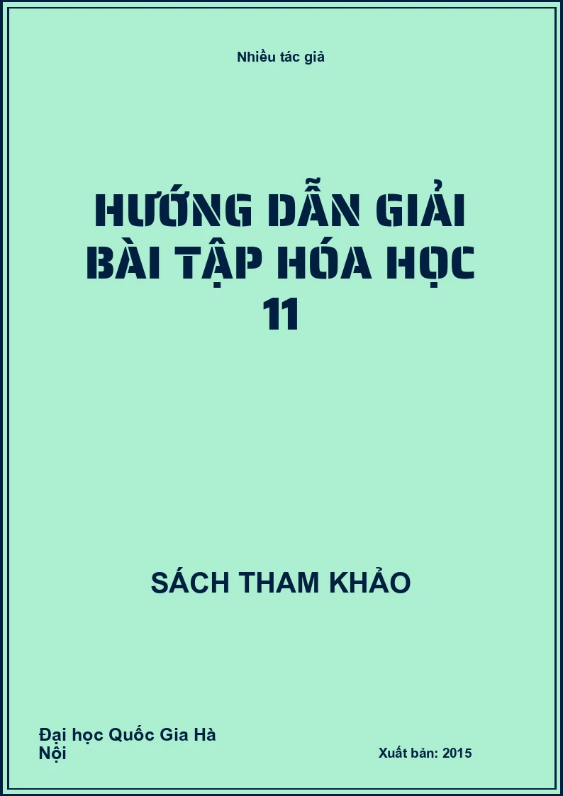 Hướng dẫn giải bài tập hóa học 11