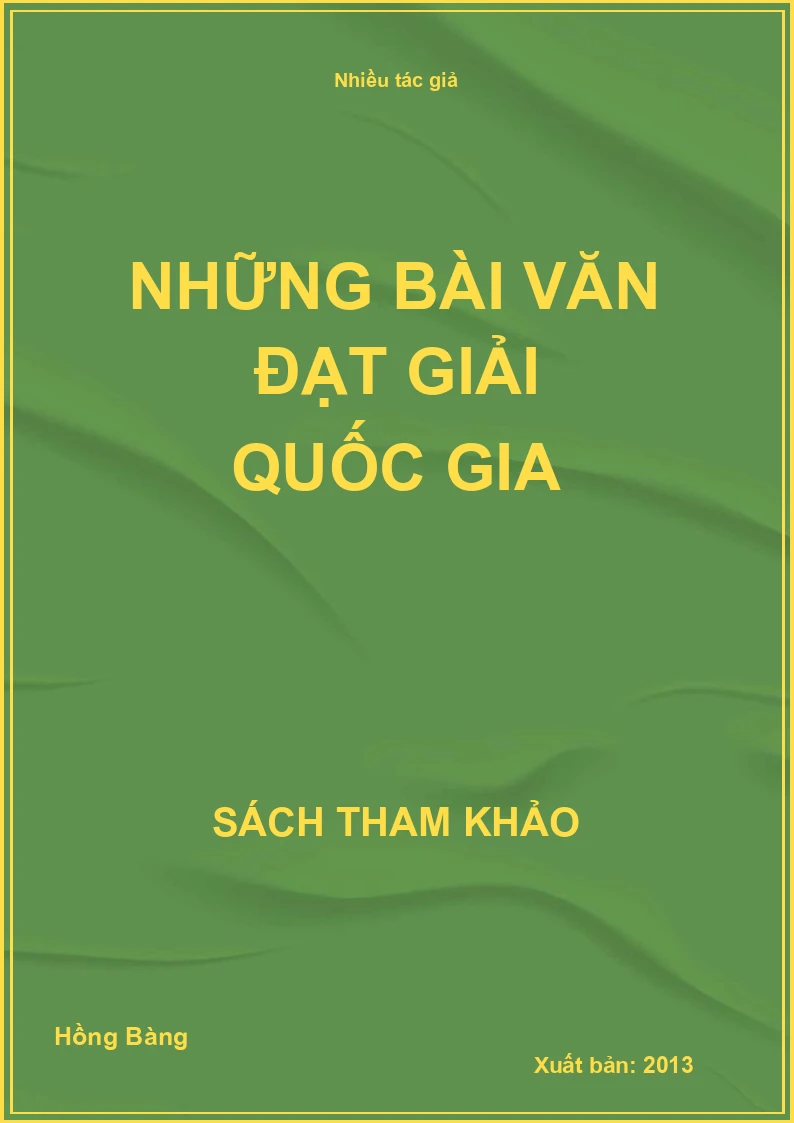 Những bài văn đạt giải quốc gia